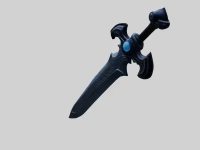 Fantasy Sword 3D Model 3D model
