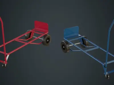Hand Truck 3A Low-poly 3D model