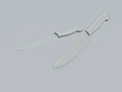 Vegetable Cutting Knife 3D model