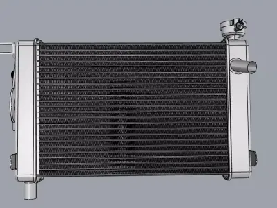RADIATOR MOTORBIKE SPORTBIKE 250-600CC 3D model