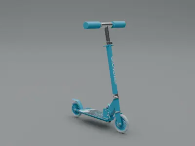 Electric scooter Low-poly 3D model shop
