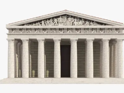 Greek Temple Parthenon 3D model