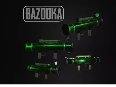 Bazooka Low-poly 3D model