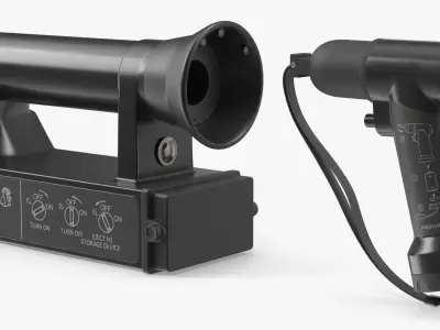  Compact Chemical Agent Detector with Nozzles Black 