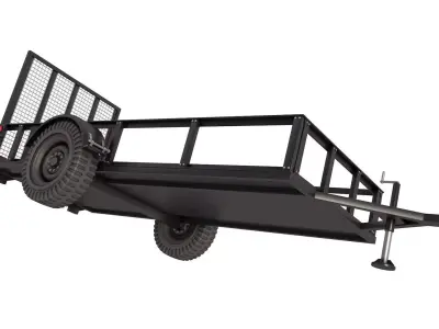 Utility Trailer 3D model purchase