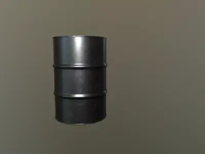 Oil barrel Free low-poly 3D model purchase