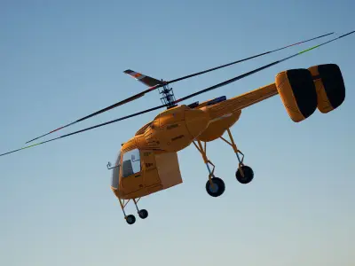 ZBL KA36 Helicopter - Unreal Engine Project Low-poly 3D model
