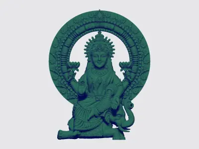 Gaja Lakshmi Artwork-35 3D print model
