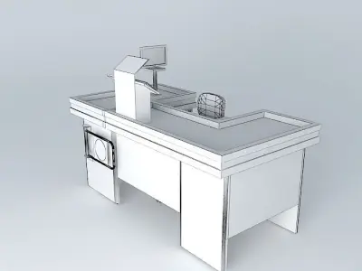 Kit514 Caixa Comercial check out Mercado por Alex Marques Free 3D model