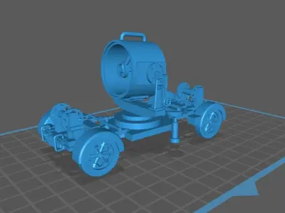 WW2 German 150mm Search light 3D print model