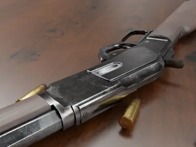 winchester 1873 3D model purchase