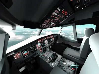 Airplane Cockpit (A320) 