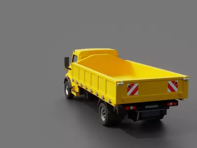 Mercedes-Benz LAK 710 Flatbed Truck 3D model