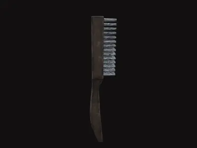 Medieval Wire Brush Low-poly 3D model