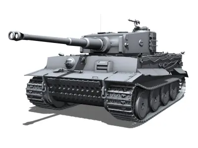 Panzerkampfwagen VI - Tiger - Mid Production 3D model
