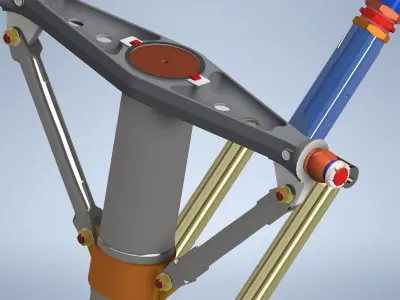 P-38 Lightning Landing Gear 3D print model