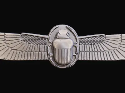 Egyptian Scarab Beetle for CNC Router and 3D print model