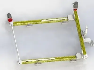 Synchronous servo motor 3D model