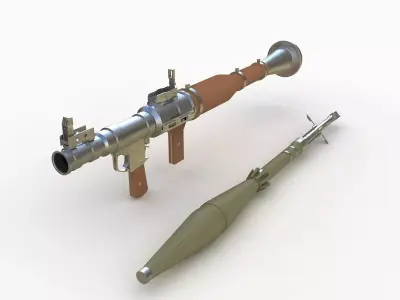 RPG-7 Rocket LAuncher 3D model buy