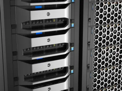  Detailed Three Server Racks 