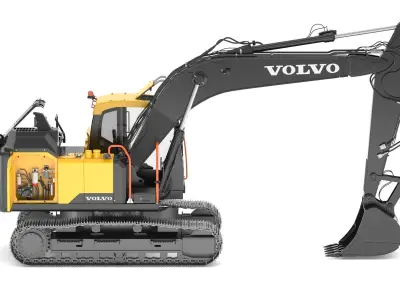 Volvo Medium Crawler Excavators EC160E 3D model
