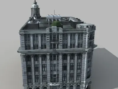 European Building 3D model buy