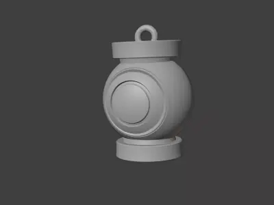 Green Lantern Keychain  STL 3D Model for 3D Printing 3D print model