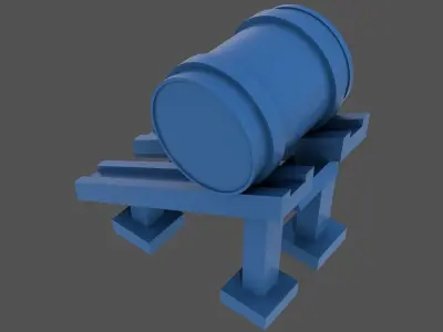 Littorio Class depth charges aft - Personal lic - 1-200 scale 3D print model