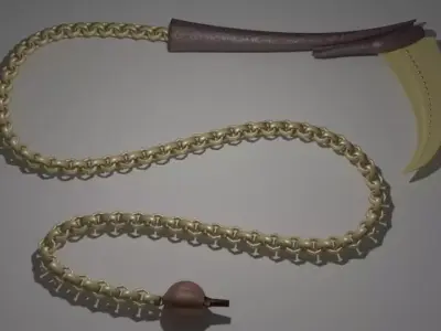 Bloody Reaper chained weapon Free 3D model