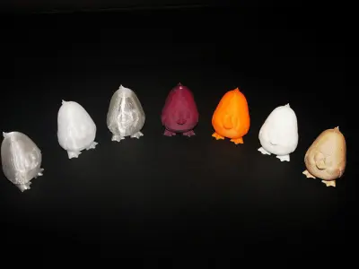 Chicken clay penguin Free 3D print model