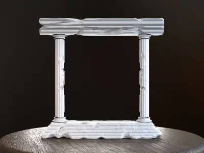 Greek Phone Stand 3D Print 3D print model