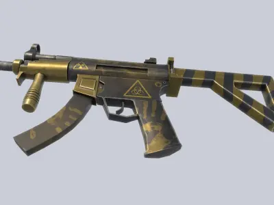 MP5K Biohazard Low-poly 3D model