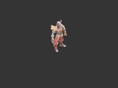 Clockwork Alchemist Low-poly 3D model