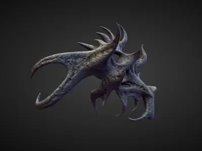 WING34 high poly sculpt 3D model