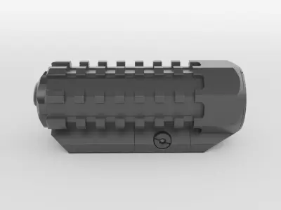 Tacrical Flashlight 3D model
