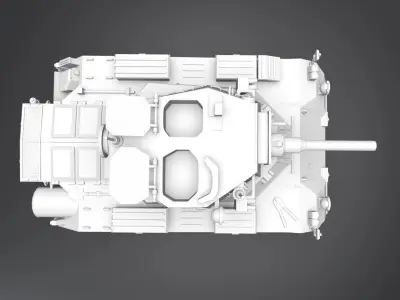 FV601 Saladin Armored Vehicle Scale Model 3D print model