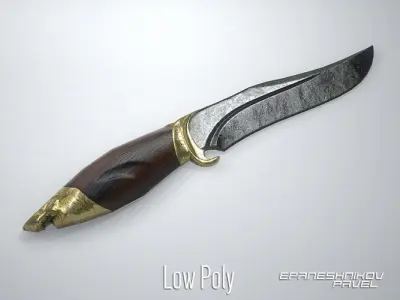 shark knife 3D model purchase