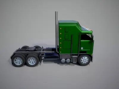 American Truck 11 and upgrades - Mobile Asset Low-poly 3D model Low-poly 3D model