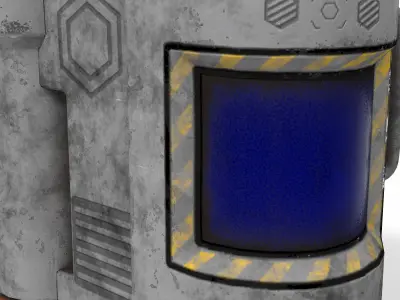 sci-fi crate 01 3D model