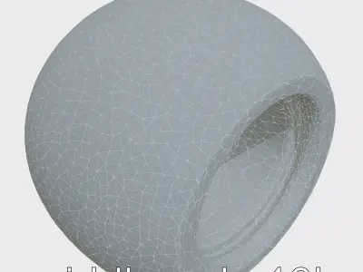 Futuristic Hyperloop Pod Concept Low-poly 3D model