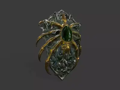 Shield 04 Low-poly 3D model