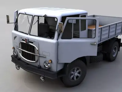 Fiat 682N 1960 Low-poly 3D model