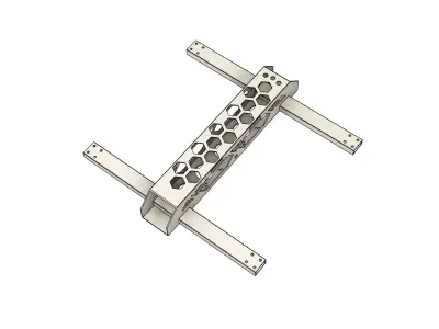 FPV Drone 7 inch aluminum frame 3D model