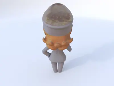 Train Conductor female 3D model