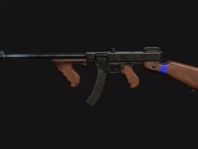 Weapon-Gun  Low-poly 3D model