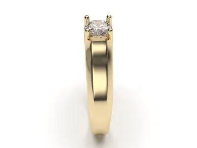 solitaire with ring sizes  8 part S123 3D print model