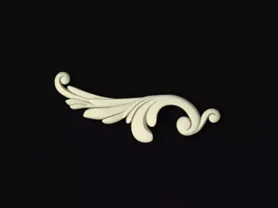 Central decor ornament for furniture Free 3D model 15