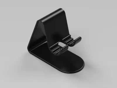 fixed one-part phone stand 3D  printable 3D print model