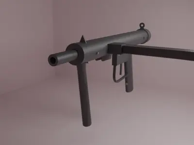 Improvised Sten Gun 3D model