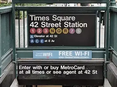 New York City Metro - Times Square Station sign 3D model